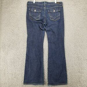 Levis Jeans Womens 14 Blue 547 Platinum Flare Stretch Denim